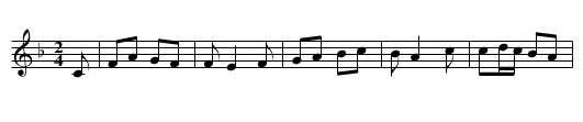 La Morettina - staff notation