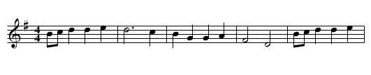 la Morisque - staff notation