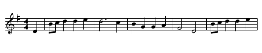 La Morisque - staff notation