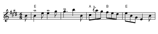 La Mouche - staff notation