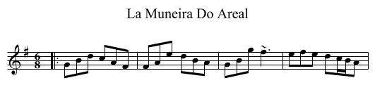 La Muneira Do Areal - staff notation