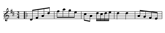 La Nouvelle Hambourgh - staff notation
