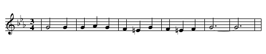 La Panadera - staff notation