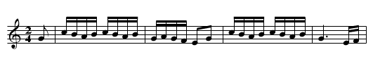 La Panderetera (MQ 034) - staff notation