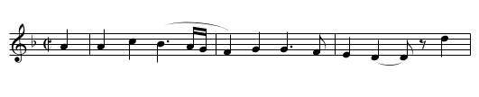 La Péronelle - staff notation