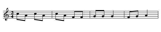 La petite boiteuse [ok] - staff notation