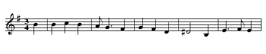 La Pique - staff notation