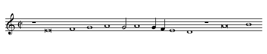 La plus des plus - staff notation