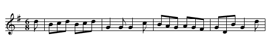la Racrocheuse - staff notation