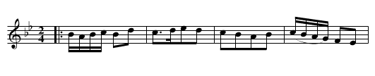 La Rose - staff notation