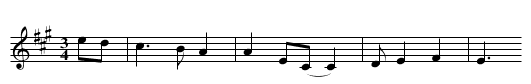 La Rose - staff notation