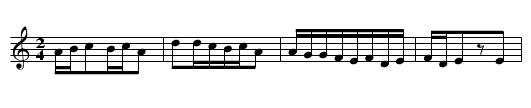 La Rotta - staff notation