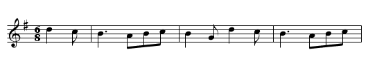 La Sauteuse - staff notation