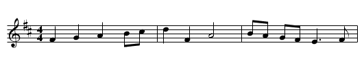 La Schottische - staff notation