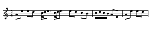 La Tambourine. VWMLa.123 - staff notation