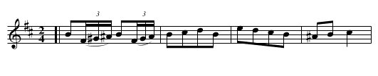La TRENISE - staff notation
