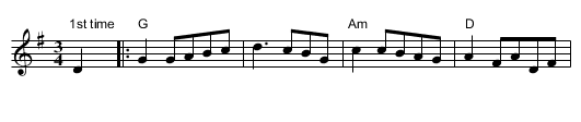 La valse des pastoriaux (Breton; &copy; Jacky Molard) - staff notation