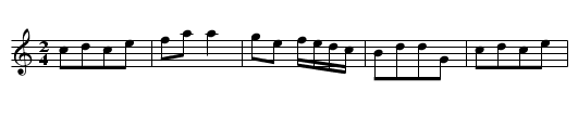 La Visite. - staff notation