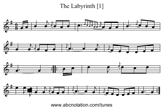 Labyrinth [1], The - staff notation