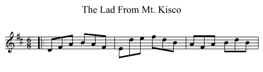 Lad From Mt. Kisco, The  - staff notation