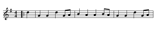 Lad O' Kyle - staff notation