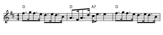 Lad o' The Plaidie, The - staff notation