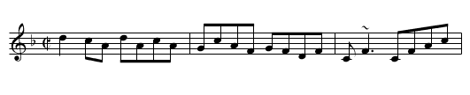 Lad O'Beirne's - staff notation