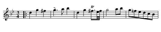 LADDIE LIE NEAR ME - staff notation