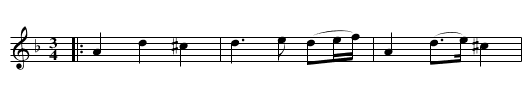 LADDIE LIE NEAR ME - staff notation