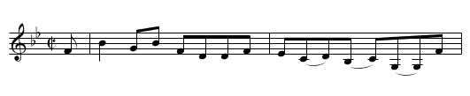 Laddie wi' the Bonnet Blue, The - staff notation
