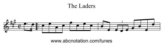 Laders, The - staff notation
