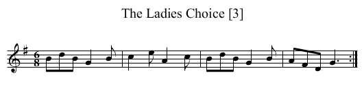 Ladies Choice [3], The - staff notation