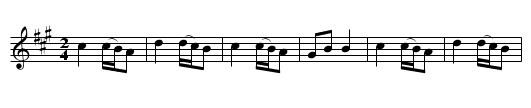 Ladies Favourite, The - staff notation