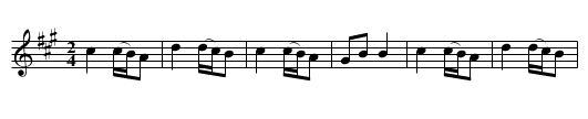 Ladies Favourite, The - staff notation