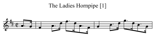 Ladies Hornpipe [1], The - staff notation