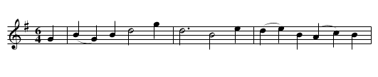 Ladies Maggot - staff notation