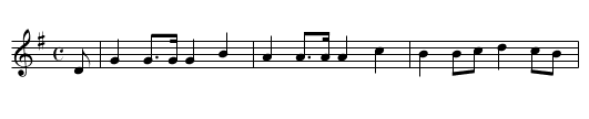 Ladies March - staff notation