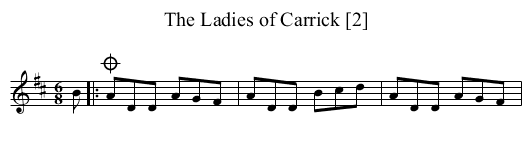 Ladies of Carrick [2], The - staff notation