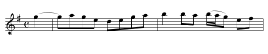 Ladies on the Steamboat - staff notation