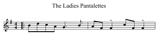 Ladies Pantalettes, The  - staff notation