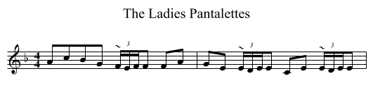 Ladies Pantalettes, The  - staff notation