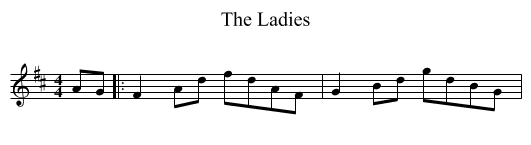 Ladies, The  - staff notation