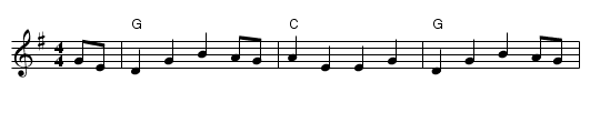 Ladies' Triumph - staff notation