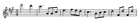 Lådigsvalsen - staff notation
