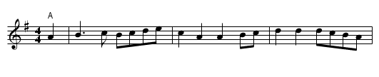 Lads a' Bunchum - Adderbury - staff notation