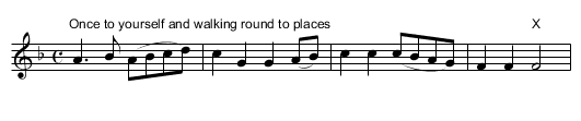 Lad's a' Bunchum - Stick - or Clap Dance - staff notation