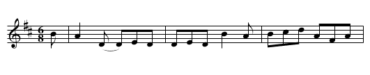 Lads of Duns - staff notation