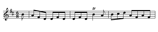 Lads of Dunse, The - staff notation