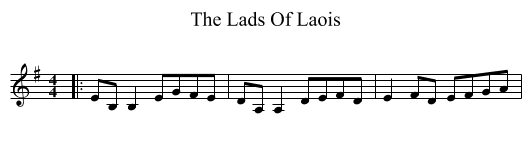 Lads Of Laois, The  - staff notation