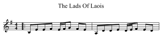 Lads Of Laois, The  - staff notation